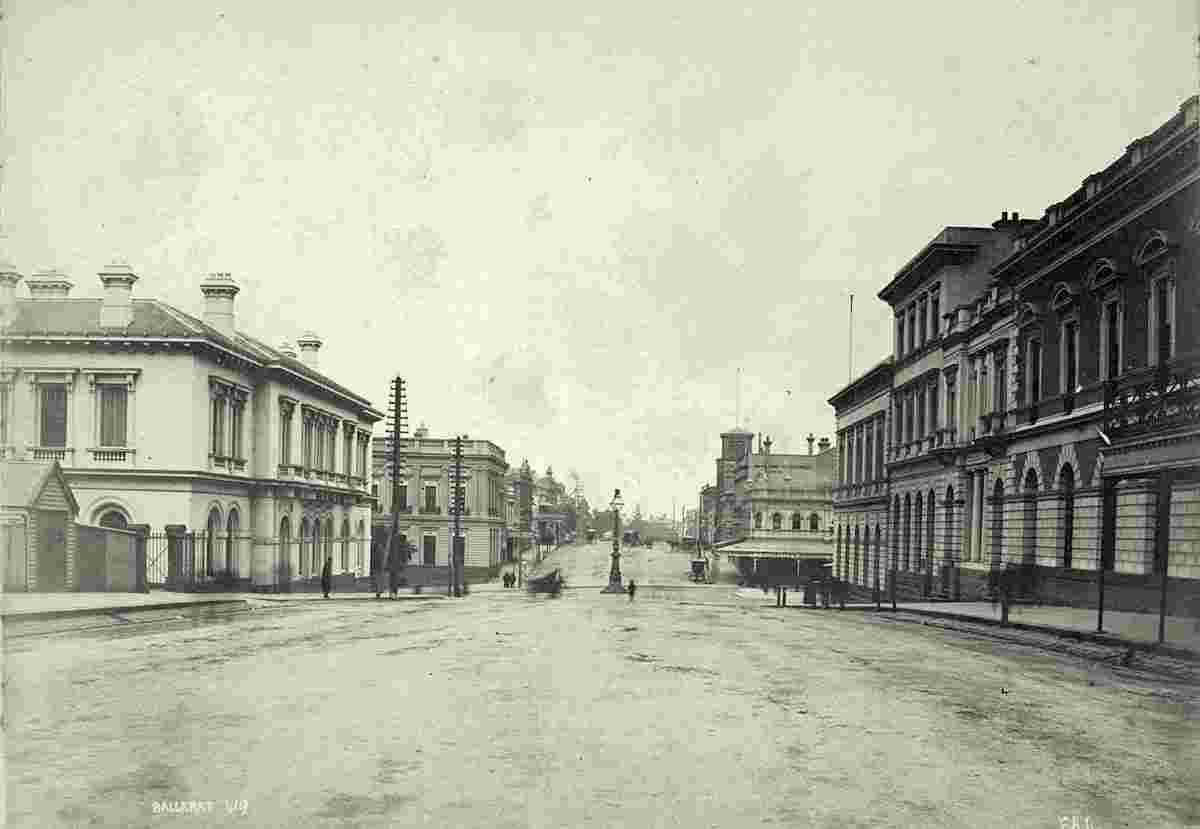 Ballarat. Panorama of the city, circa 1885