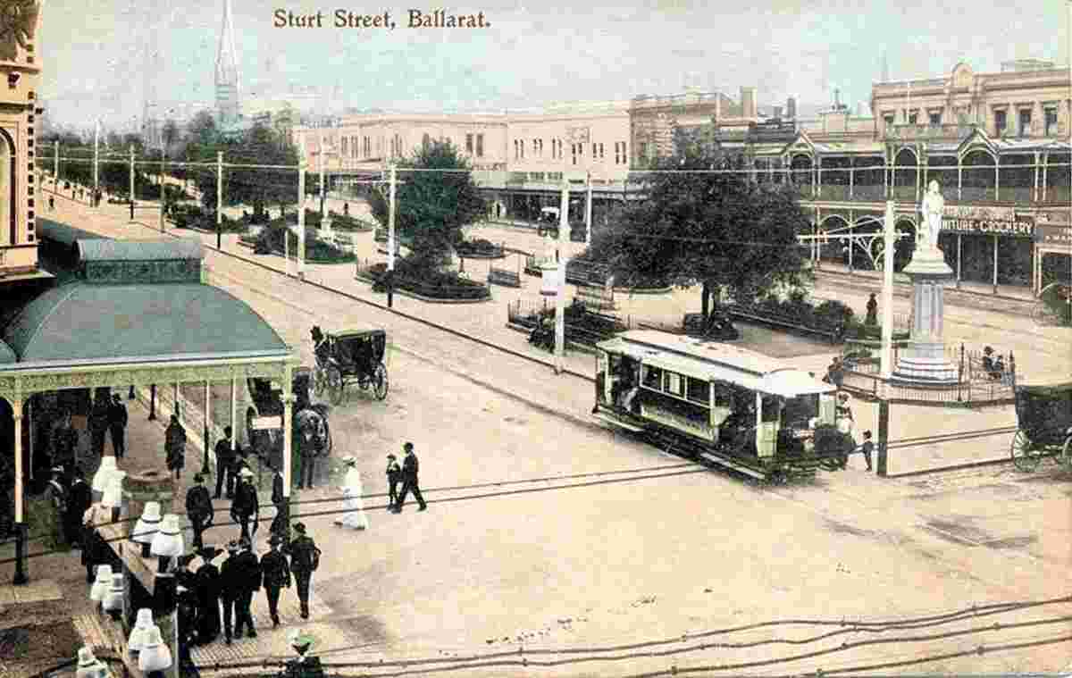 Ballarat. Sturt Street, 1908
