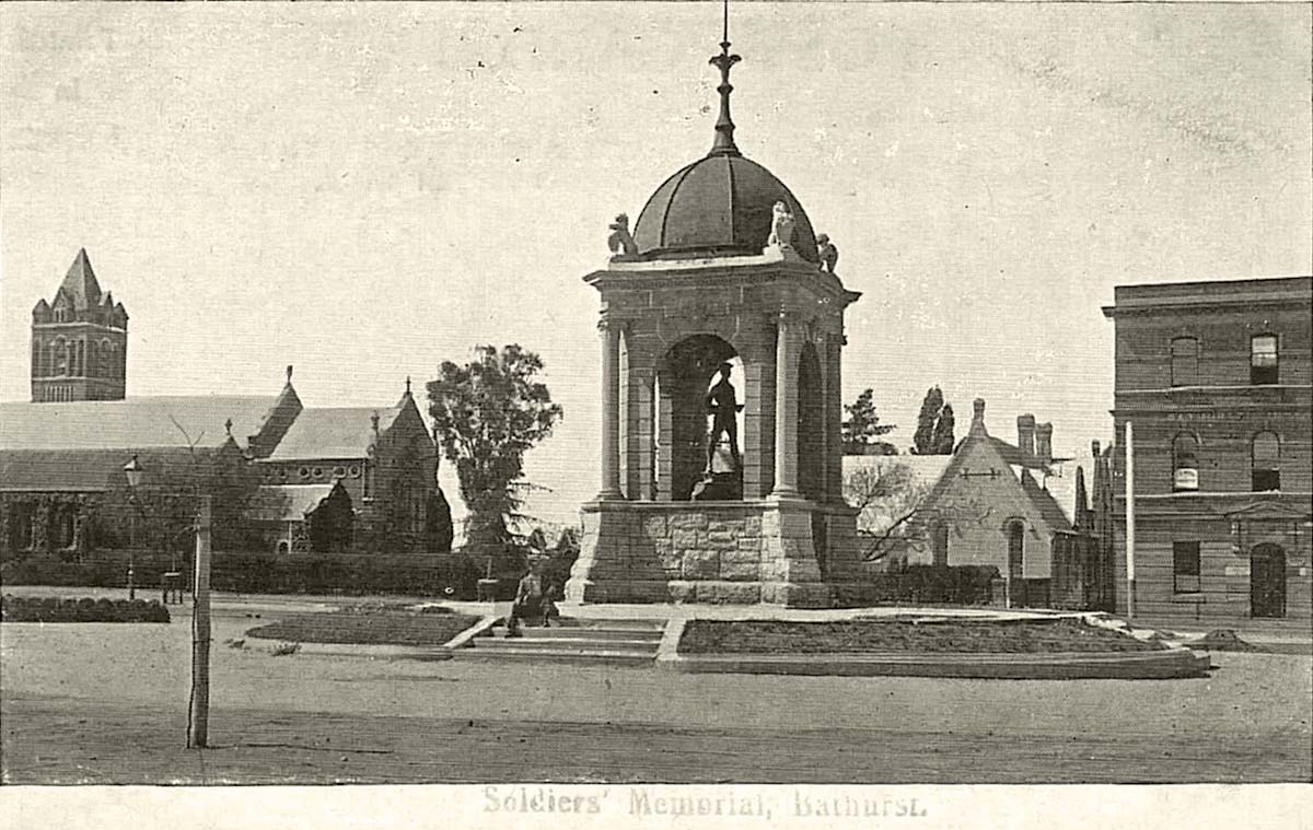 Bathurst. Soldiers' Memorial of Boer War, 1910s