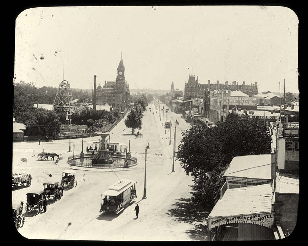 Bendigo. Victorian Railways, Pall-Mall, between 1900 and 1920