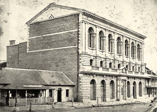 Brisbane. Town Hall in Queen Street, 1868