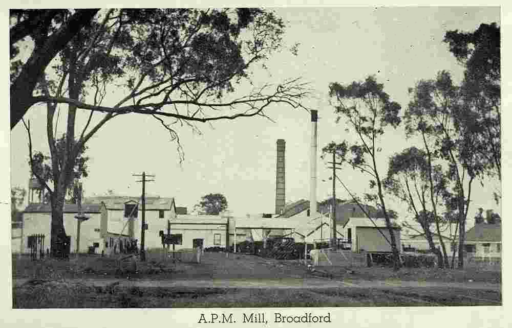 Broadford. A.P.M. Mill, circa 1960