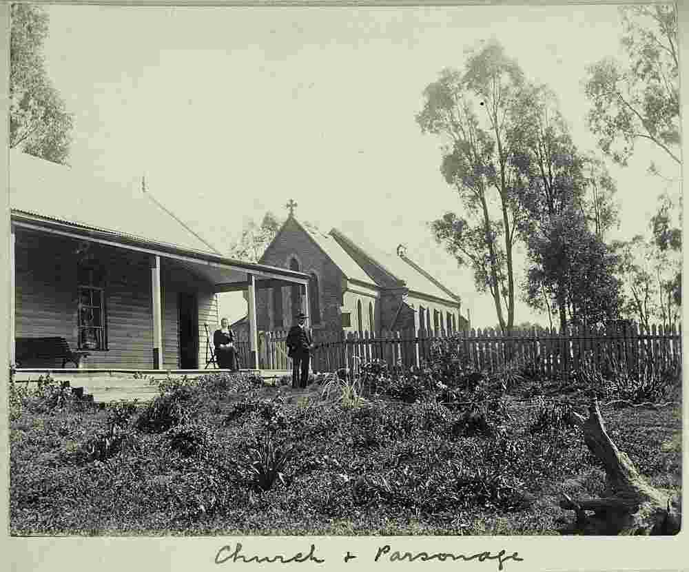 Broadford. Church and parsonage, 1901