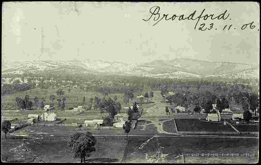Broadford. Panorama of the city, 1906