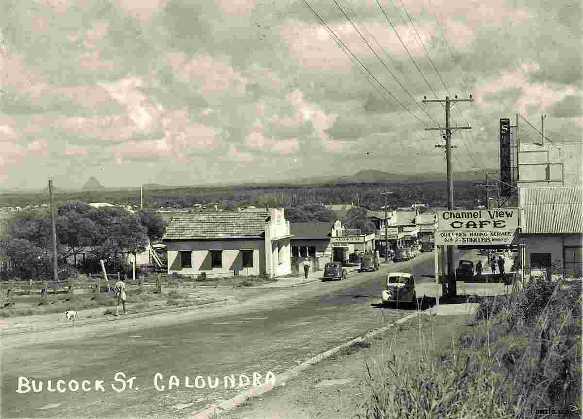 Caloundra. Bulcock Street, circa 1940's