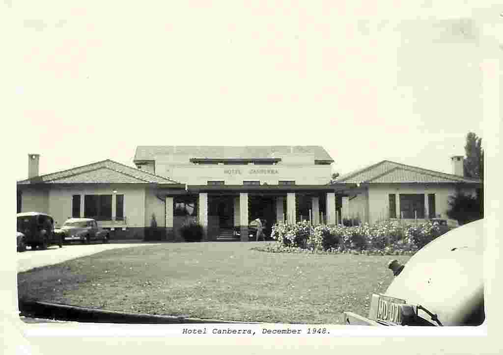 Canberra. Hotel Canberra, 1948