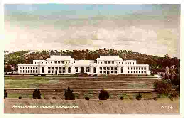 Canberra. Parliament house, 1950