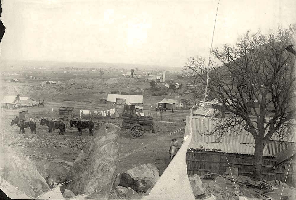 Charters Towers mining settlement, circa 1890