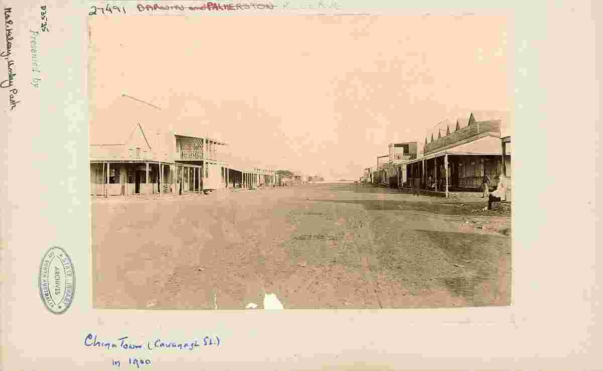 Darwin. Chinatown - Cavanagh Street, 1900