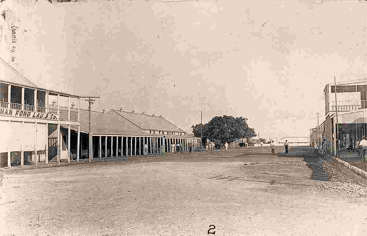 Darwin. Chinatown - View to street, 1920
