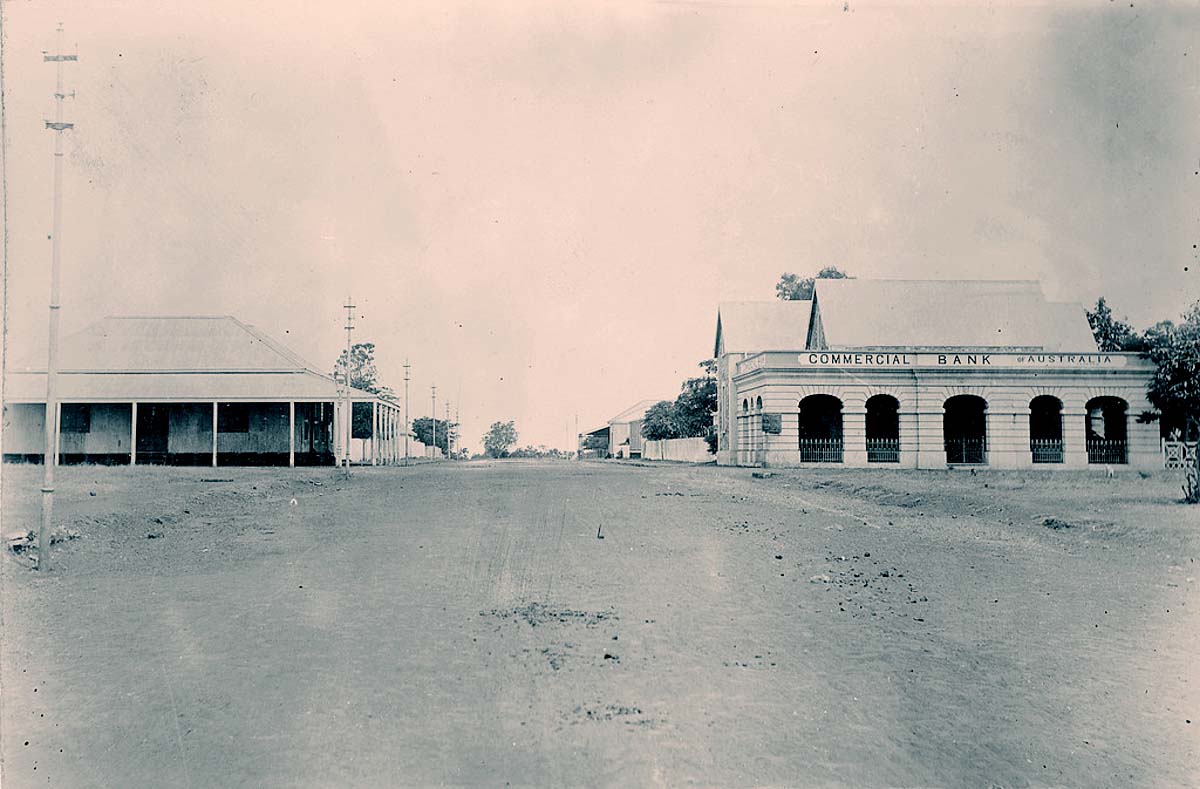 Darwin. Commercial Bank on Bennett Street, 1900