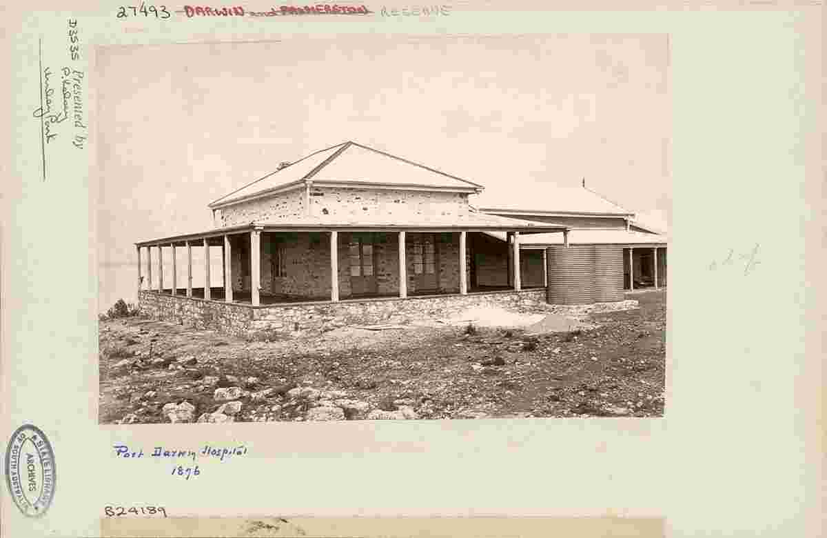 Darwin. Hospital, 1876