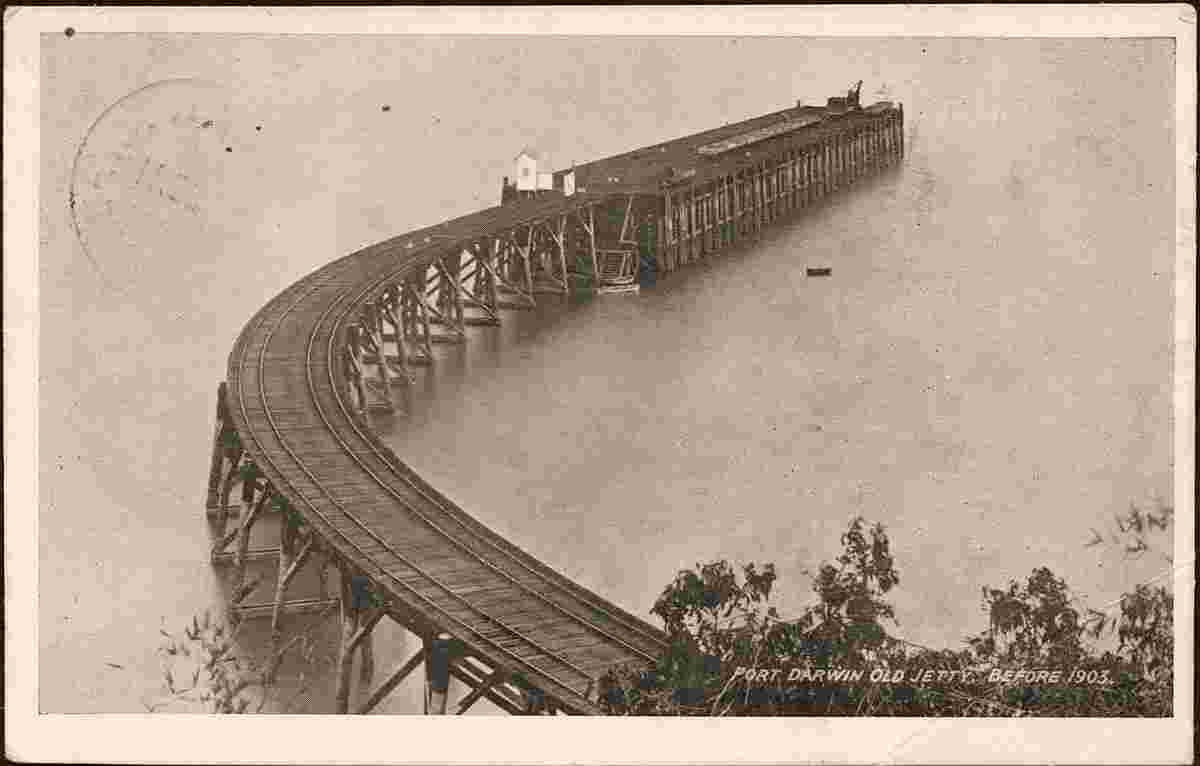 Darwin. Port Darwin with Railway Tracks, 1903