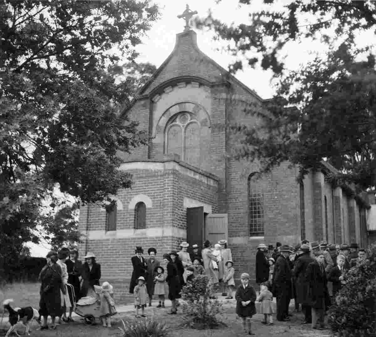 Drouin. After Sunday morning mass at St Ita's, probably 1944