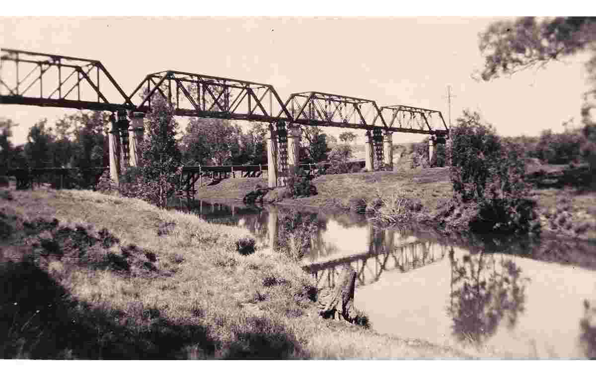 Emerald. Railway Bridge over the Nogoa River, circa 1940