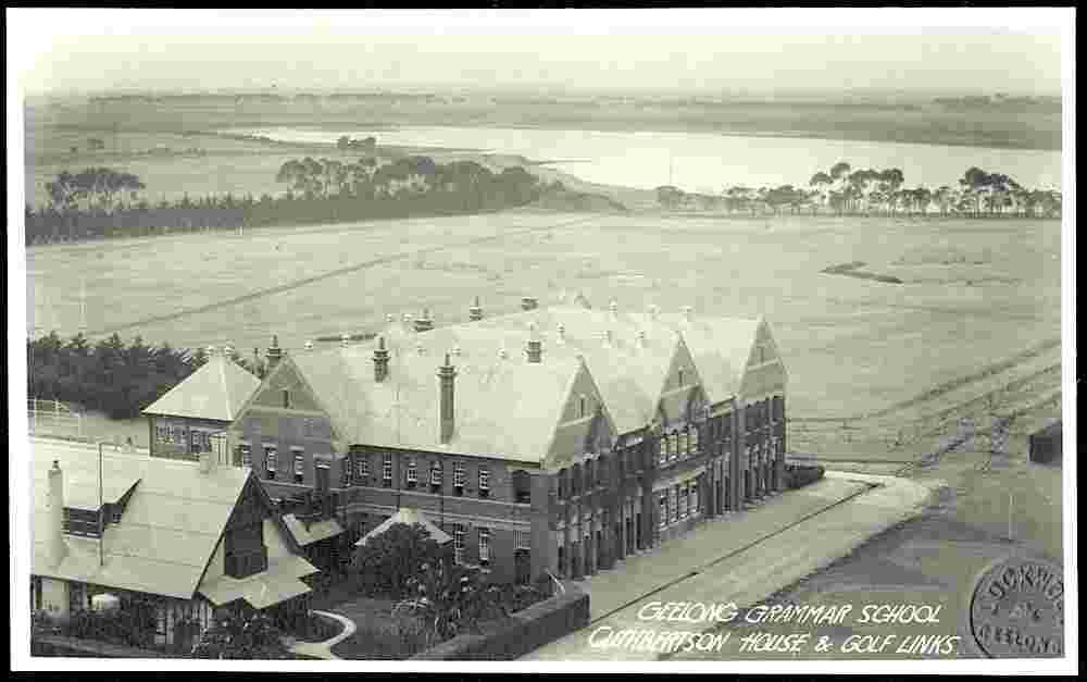 Geelong. Grammar School, Cuthbertson House and Golf Links, circa 1940