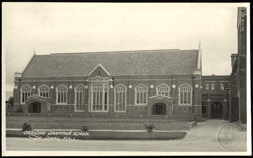 Geelong. Grammar School, the Dining Hall, circa 1940