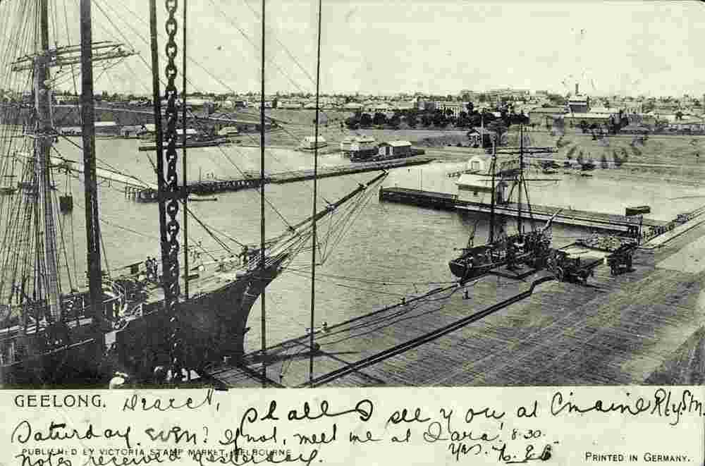 Geelong. Harbor, 1905