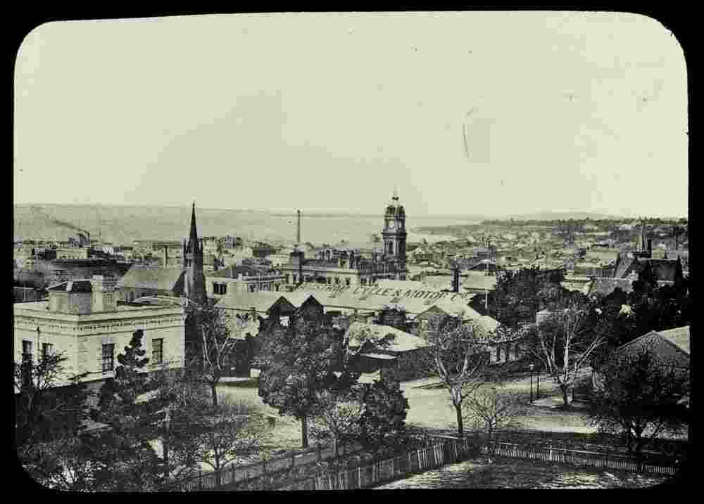 Geelong. Panorama of city, between 1860 and 1930