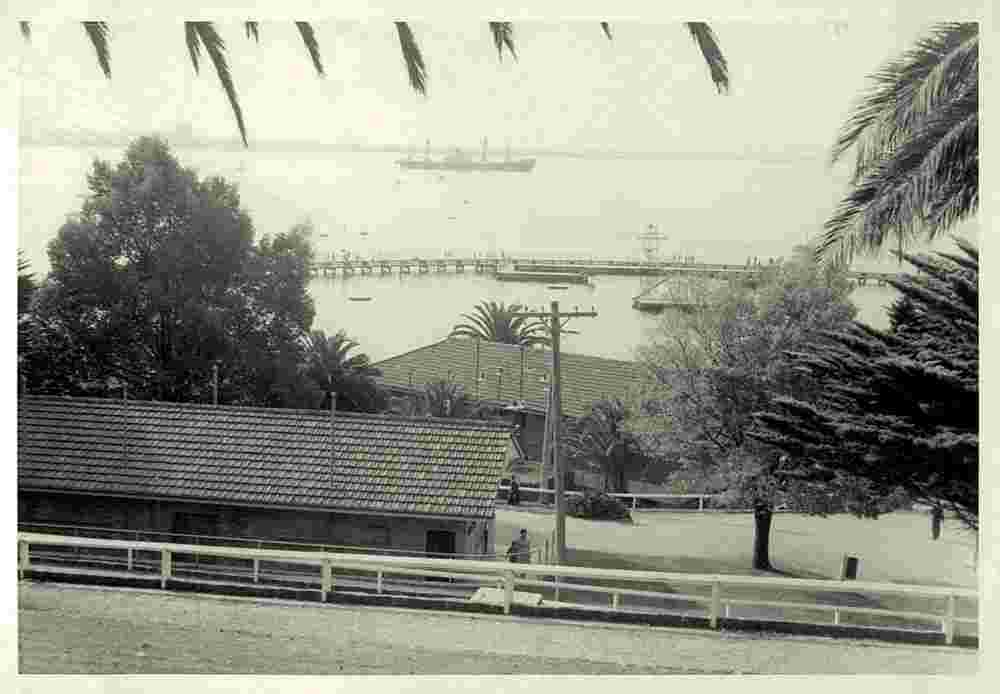 Geelong. Panorama of harbor, circa 1950