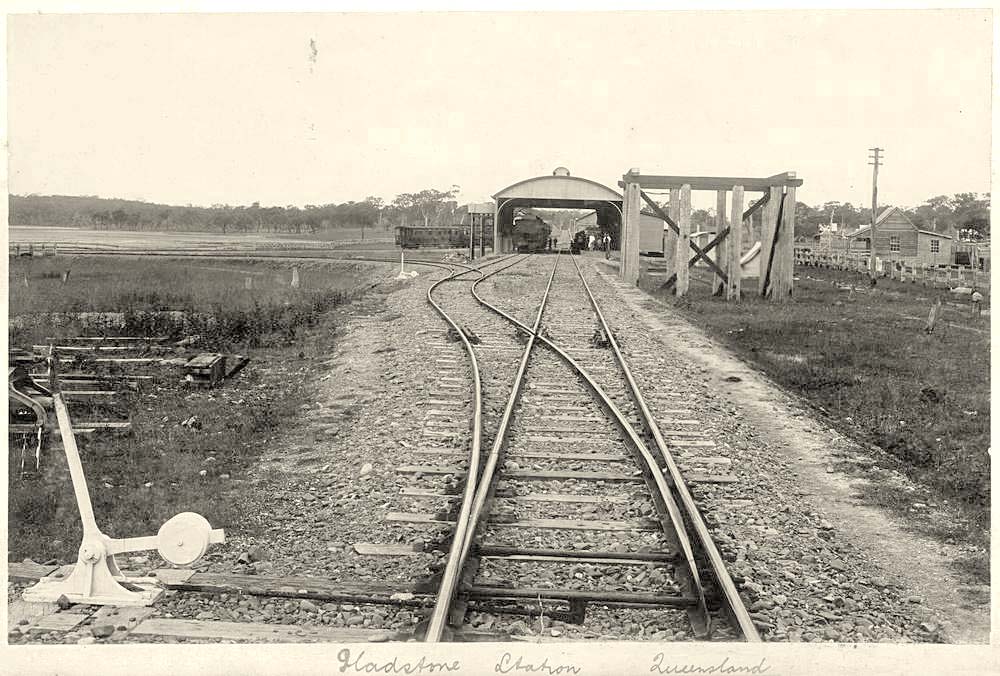 Gladstone. Railway station, circa 1895