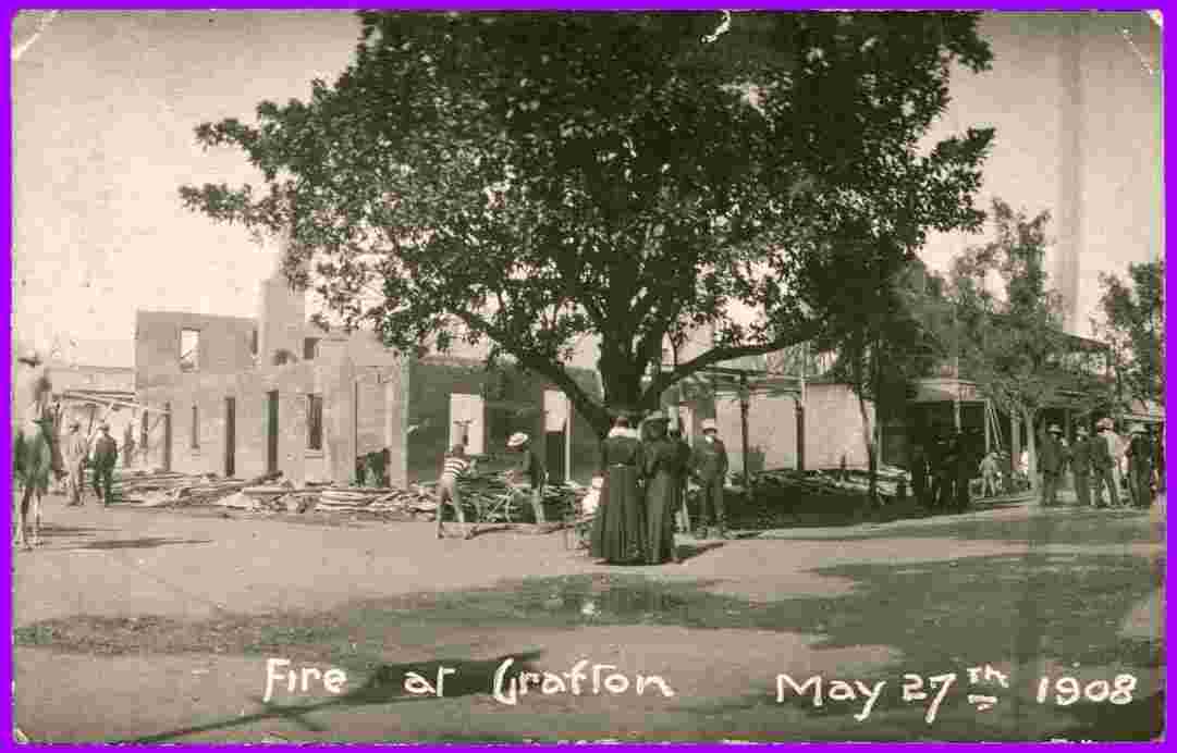 Grafton. Fire at Grafton
