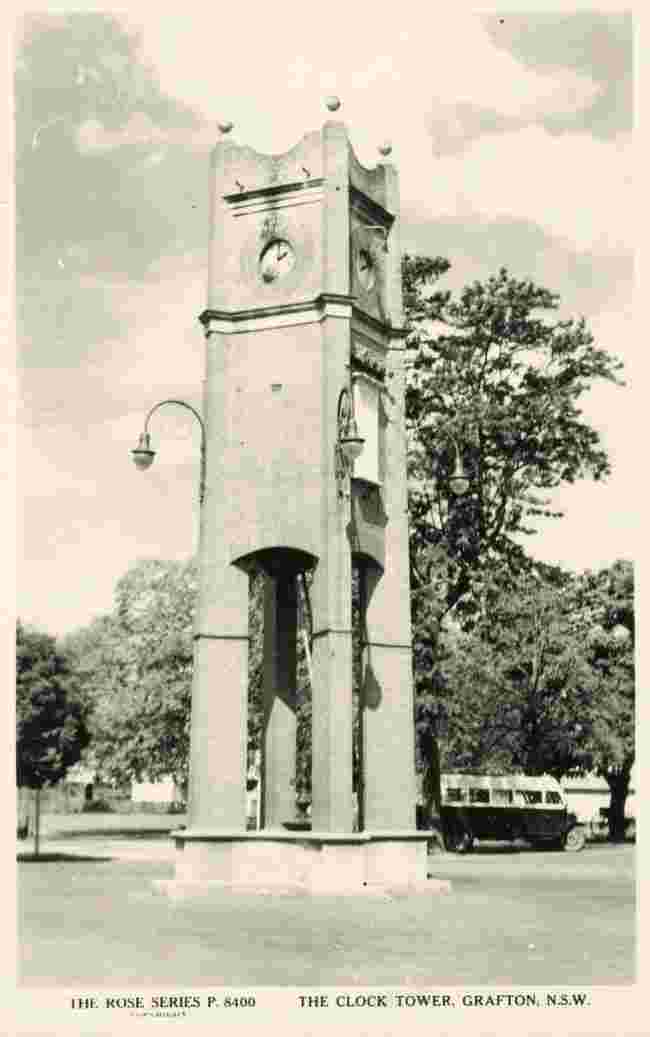 Grafton. The clock tower