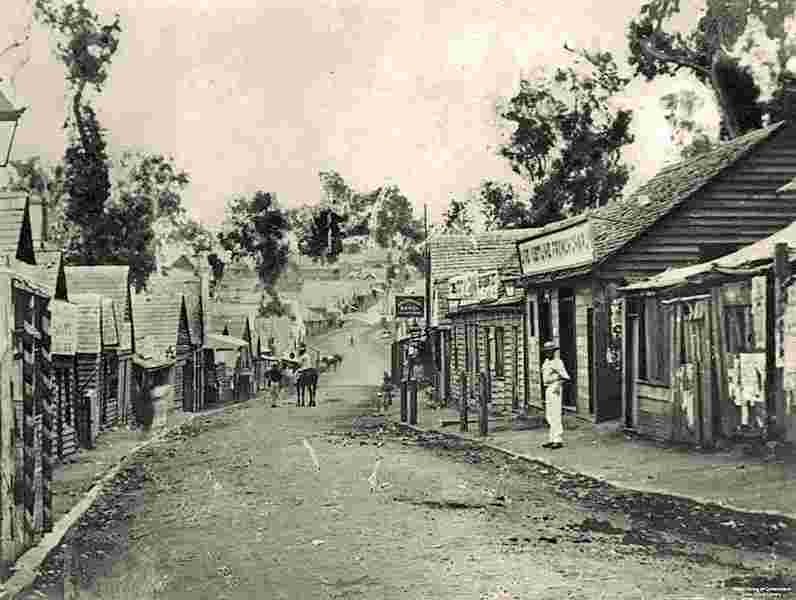 Gympie. View along Mary Street, circa 1870