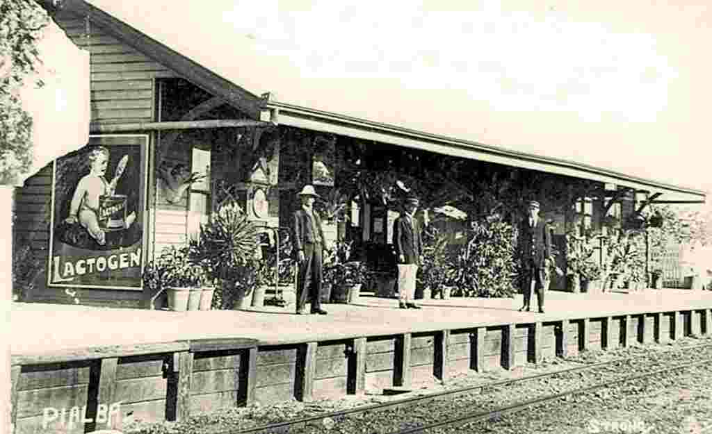 Hervey Bay. Pialba Railway Station, Hervey Bay, 1912