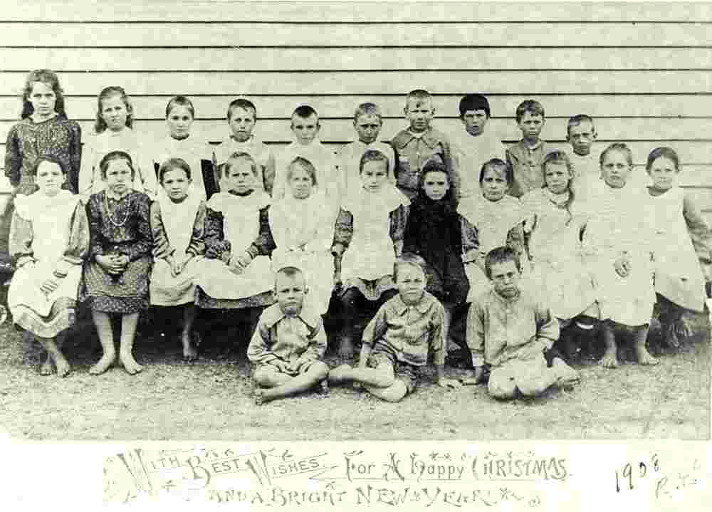 Hervey Bay. Students of Urangan Farms State School, 1908