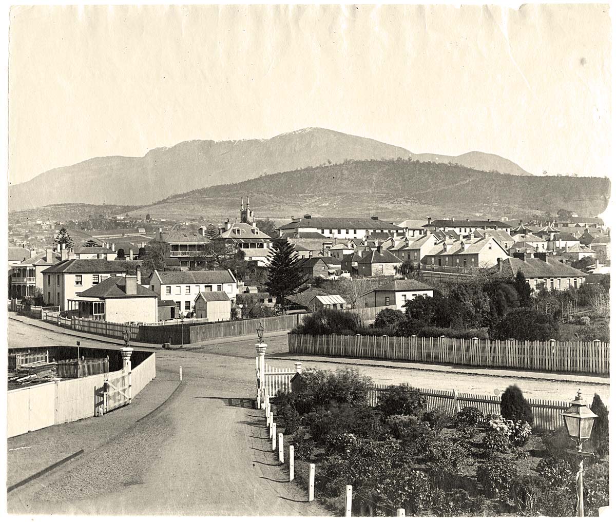 Hobart. Panorama of city from the Railway Station, circa 1881