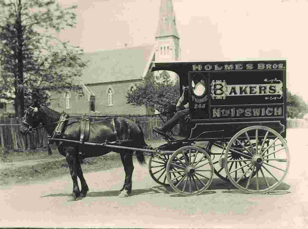 Ipswich. Holmes Brothers baker's, early 1900's