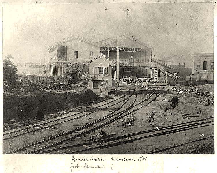 Ipswich. Railway Station, circa 1865