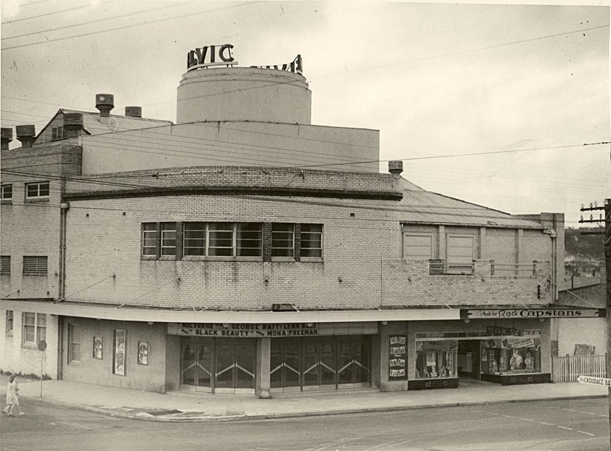 Lake Macquarie. Belmont - Melvic Theatre, Pacific Highway, 1959