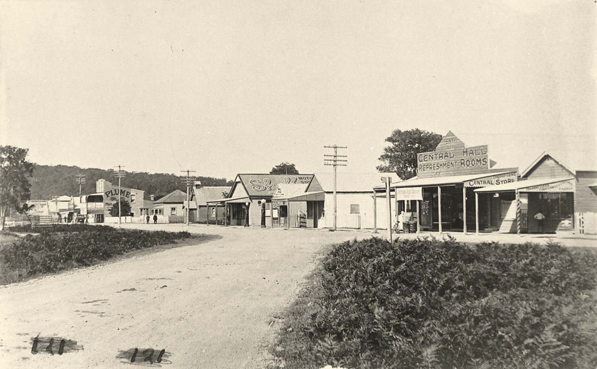 Lake Macquarie. Swansea - Main Street, Central Hall Refreshment Rooms, Thompsons Central Store