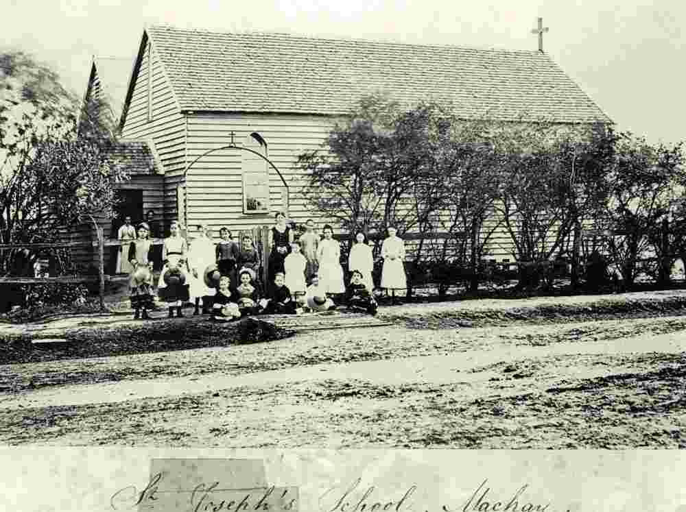 Mackay. Staff and students of St Joseph's Catholic School, circa 1880