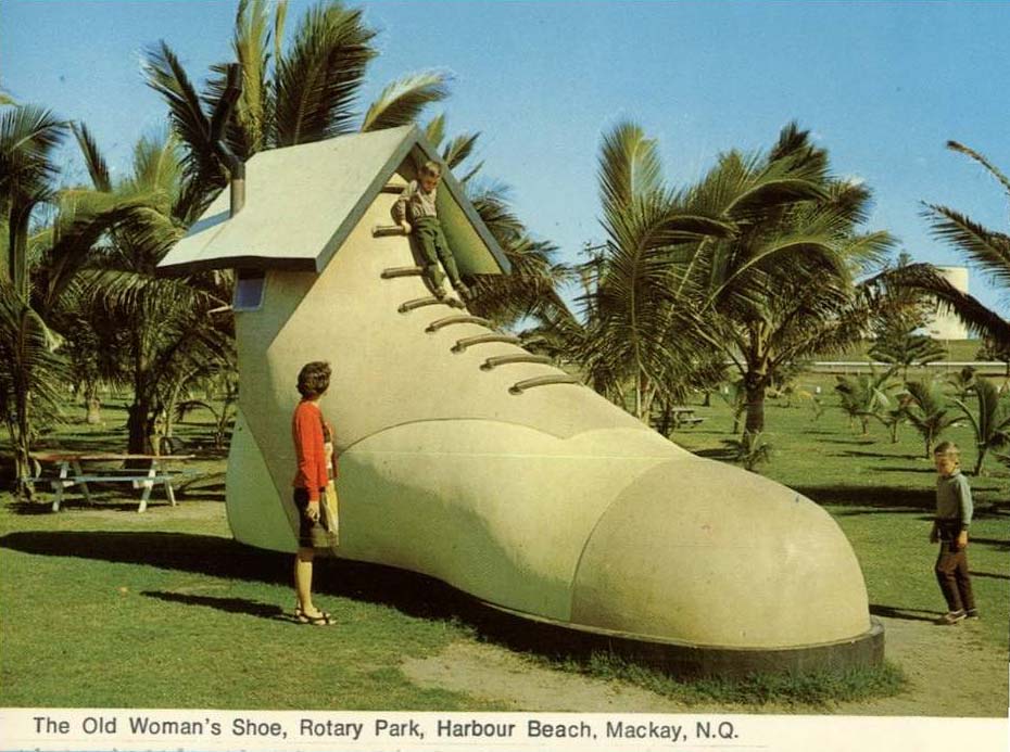 Mackay. The Old Woman's Shoe, Rotary Park, Harbour Beach