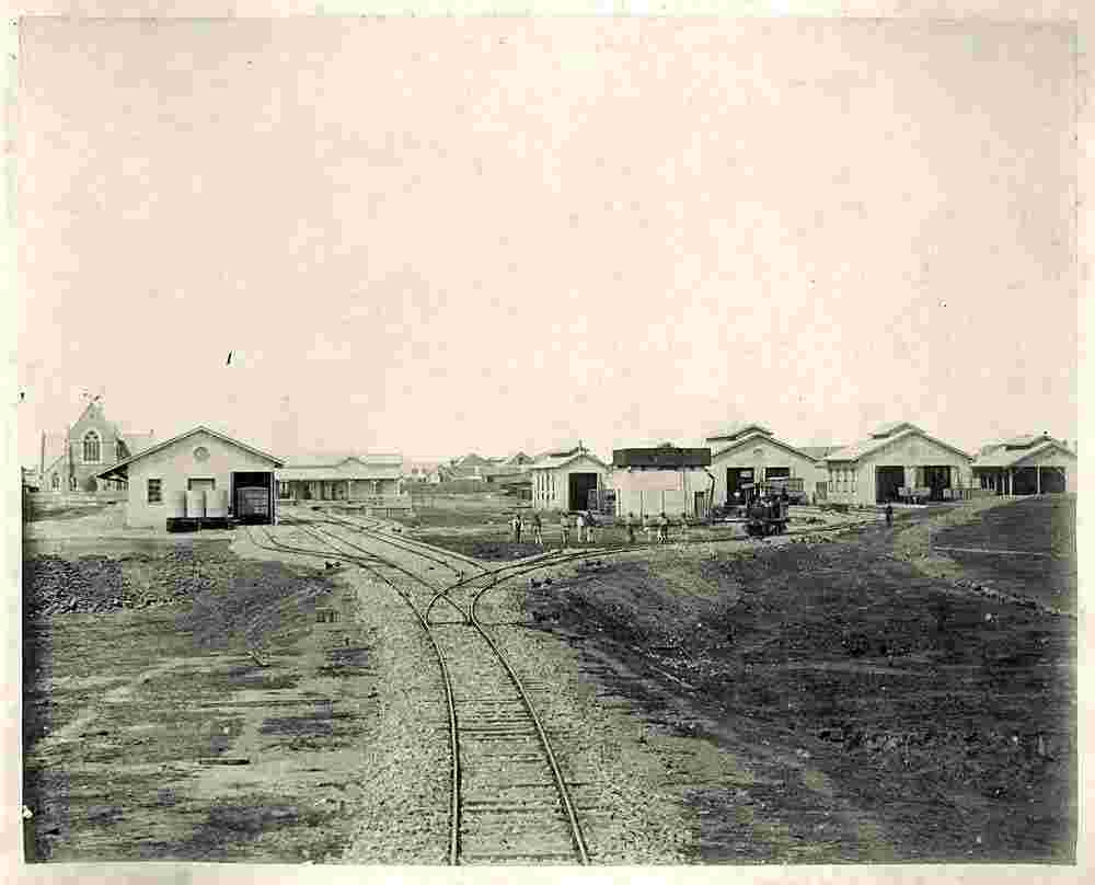 Maryborough Station Yard, 1882