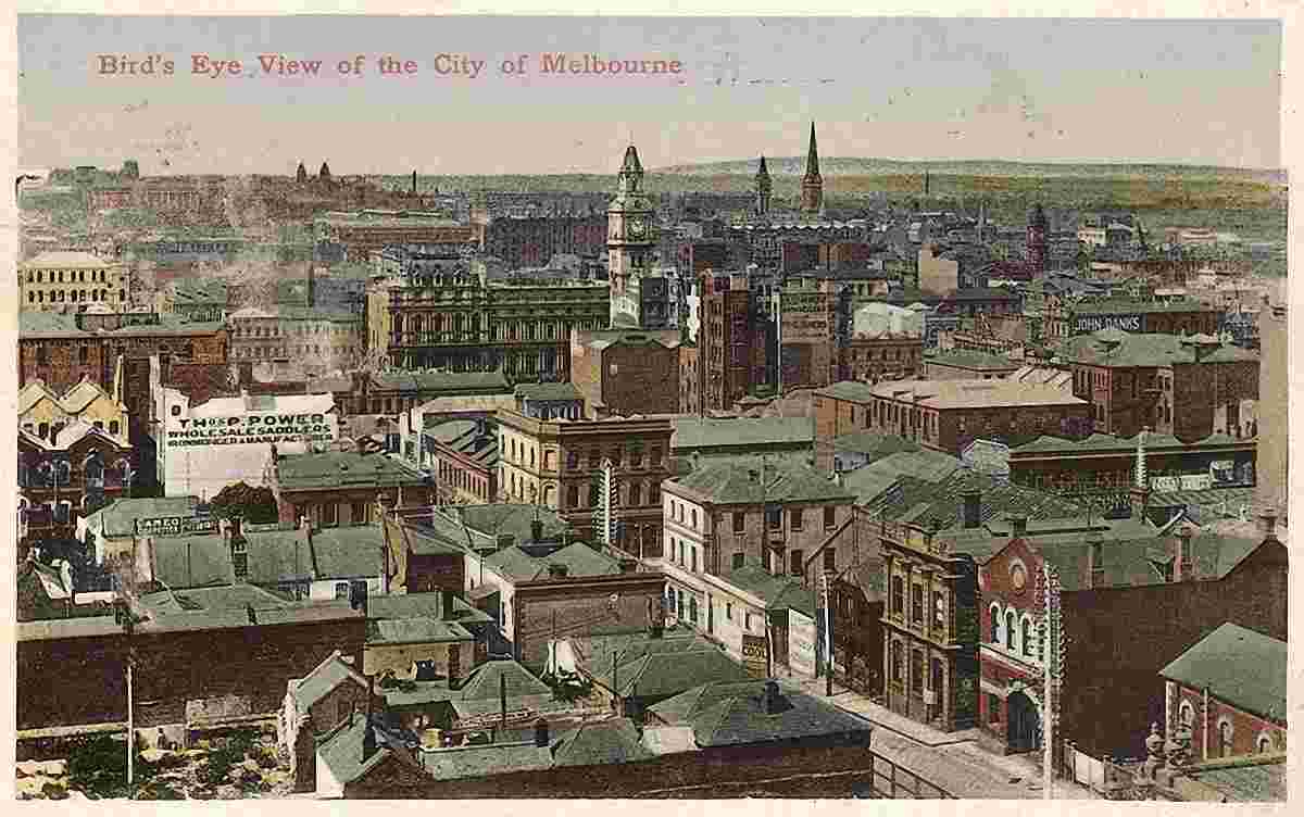Melbourne. Bird's Eye view of Melbourne