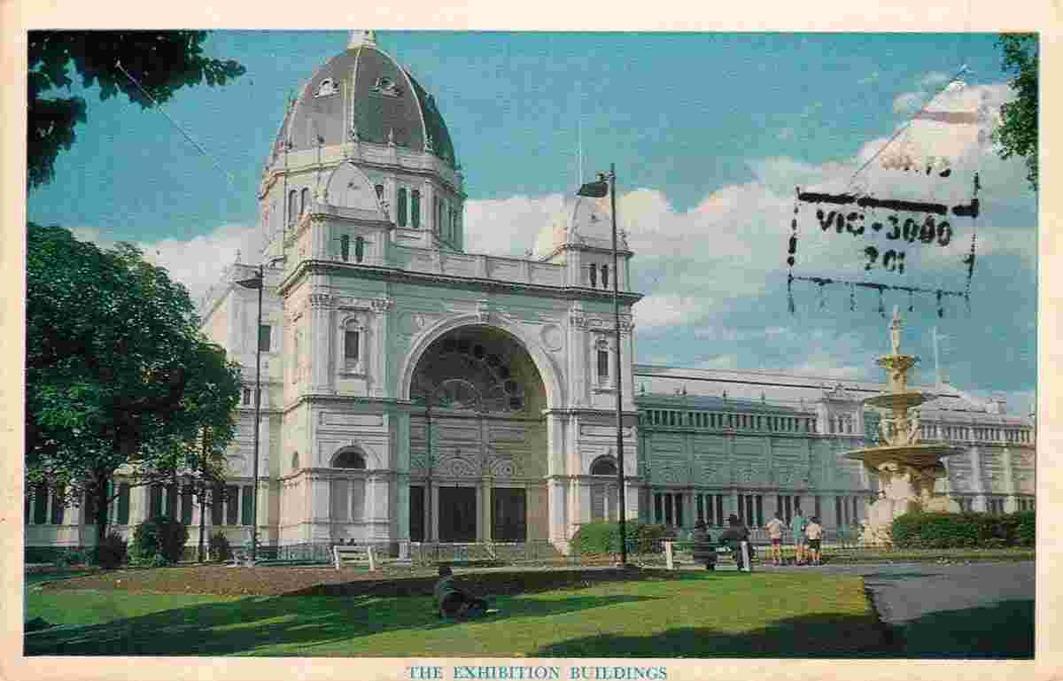 Melbourne. Exhibition Building, Main entrance