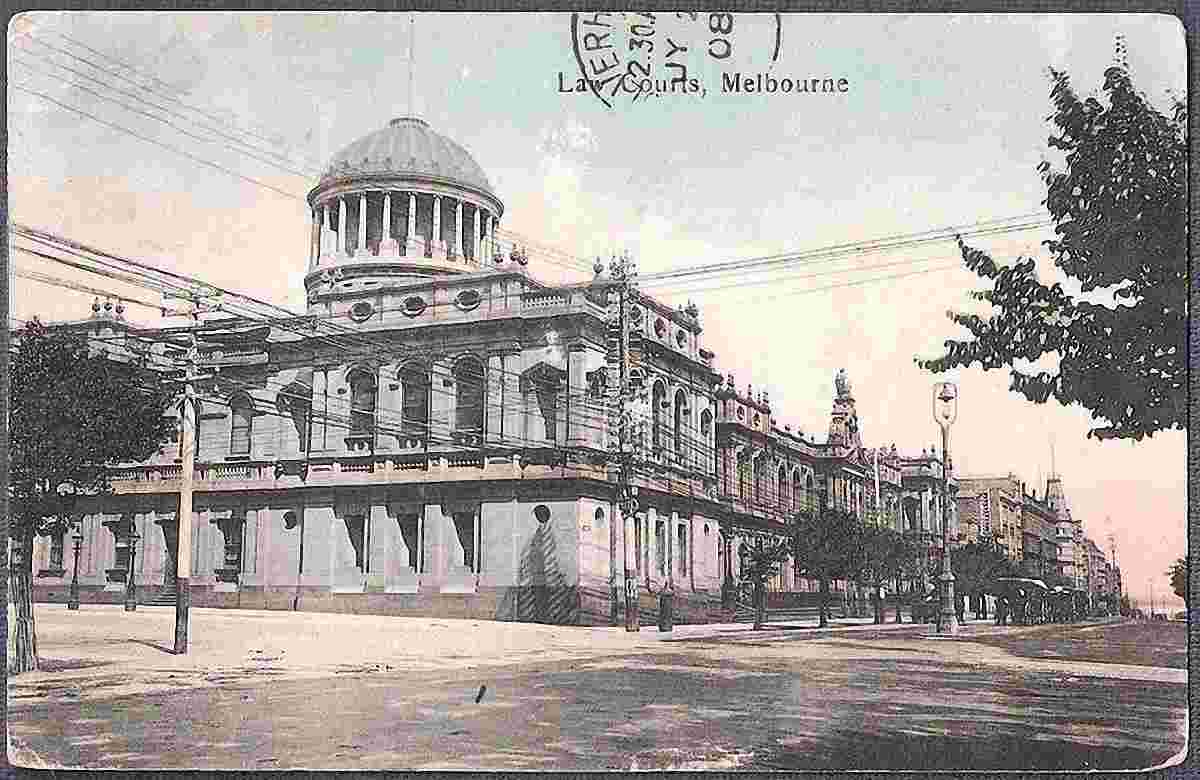 Melbourne. Law Courts, 1908