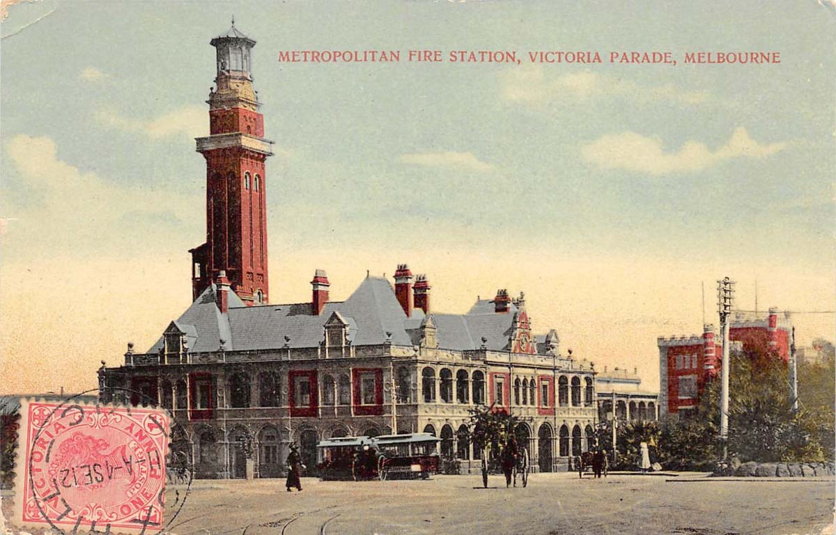 Melbourne. Metropolitan Fire Station, Victoria Parade