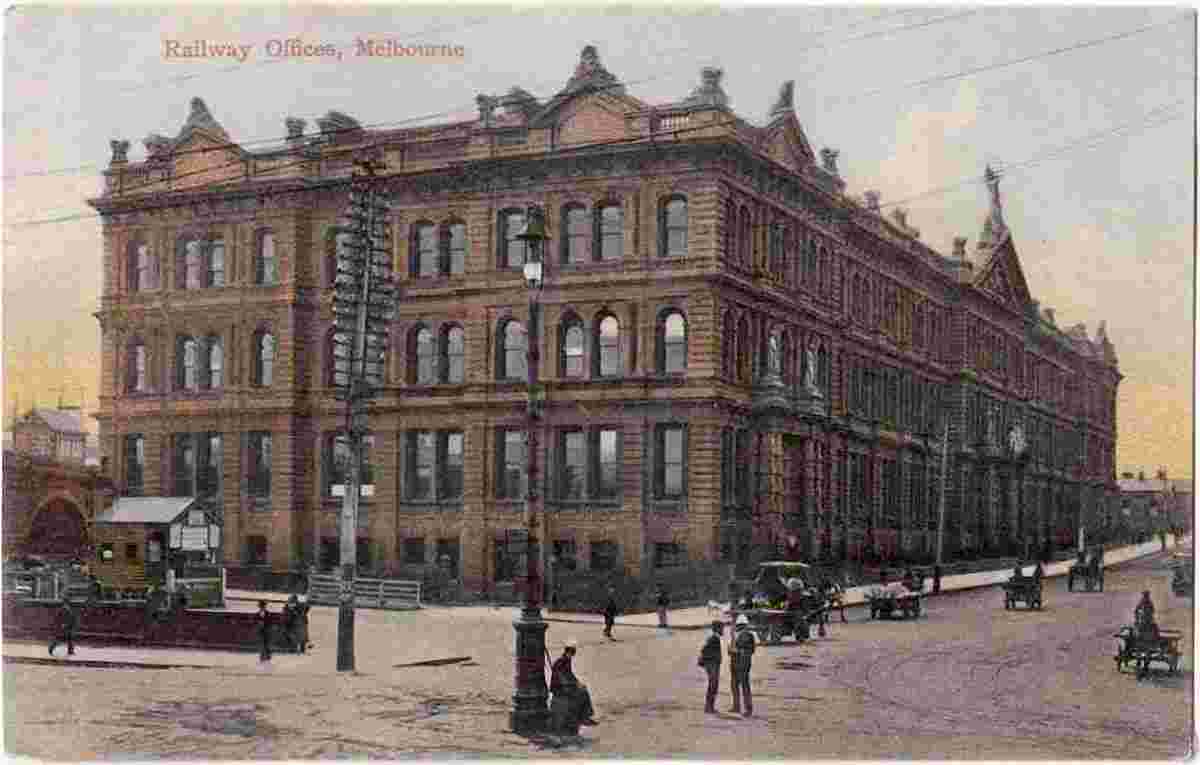 Melbourne. Railway Offices, 1920