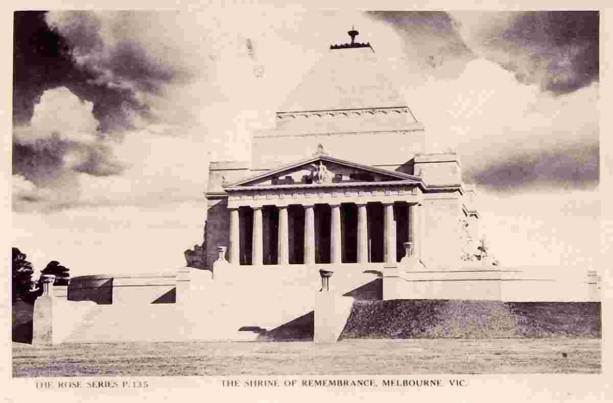 Melbourne. Shrine of Remembrance, 1937