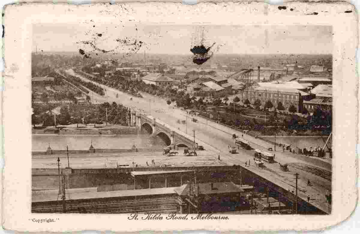 Melbourne. St Kilda Road, 1920