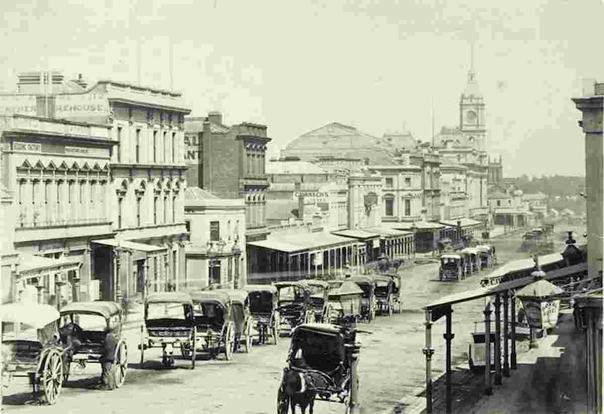 Melbourne. Swanston Street, 1872