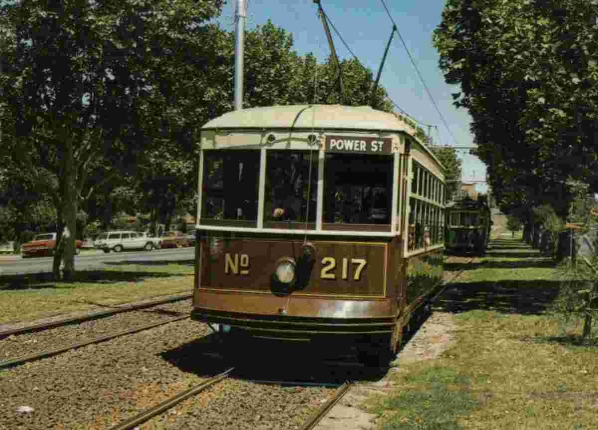 Melbourne. Tramways - Historic Birney Tram