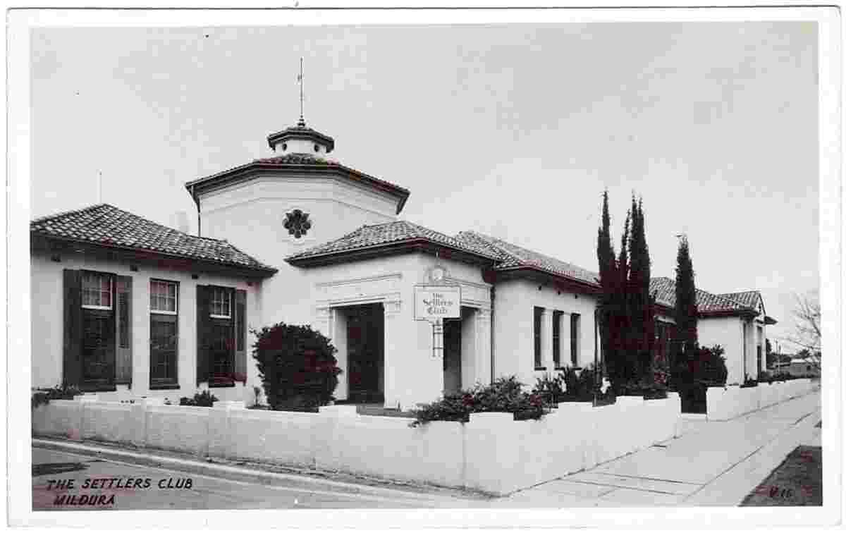 Mildura. Settlers Club (closed 1993), 1950s
