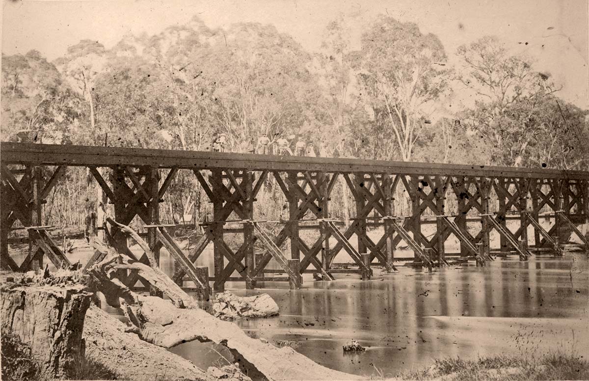 Mooroopna. Railway Bridge, between 1873 and 1882