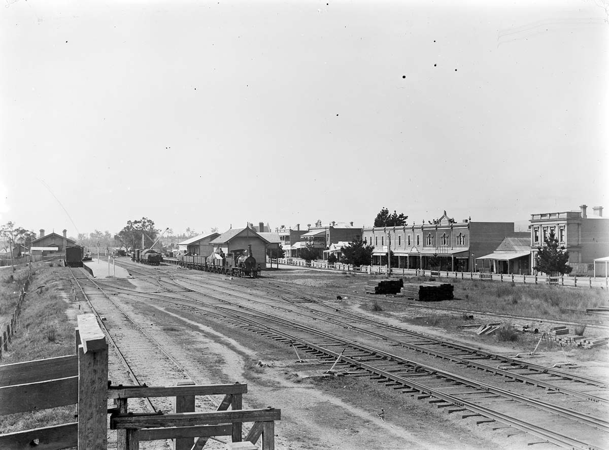 Morwell. Railway Station, circa 1890